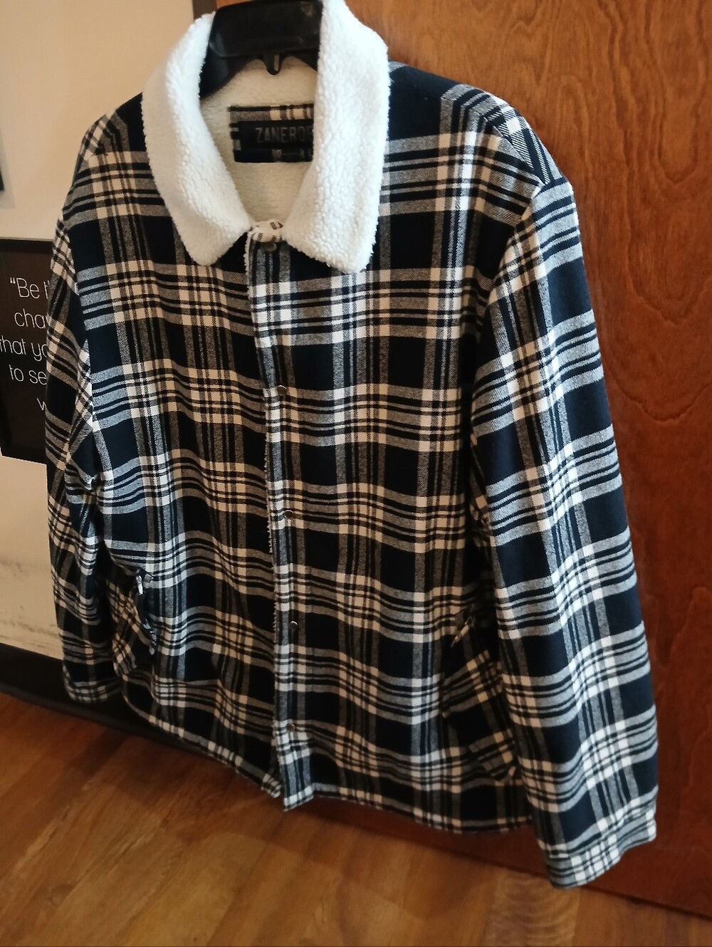 ZANEROBE plaid fleece lined jacket